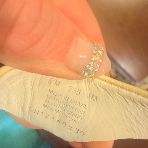 Tory Burch Cameron Ivory Wedge Sandals Size 5 - Picture 12 of 15